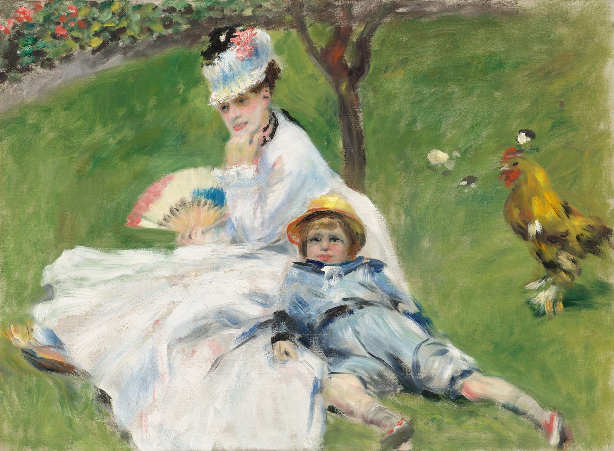 Madame Monet e seu filho de Auguste Renoir