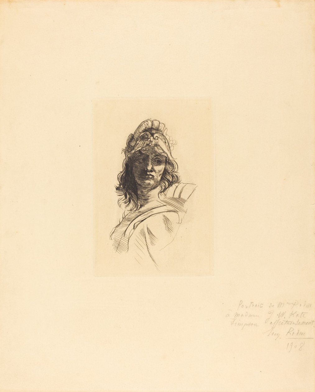 Buste de Bellone, 1883. de Auguste Rodin