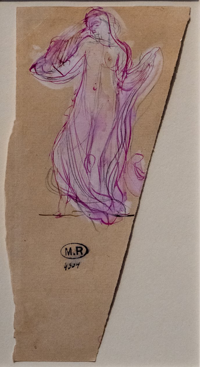 Mulher envolta num véu de Auguste Rodin