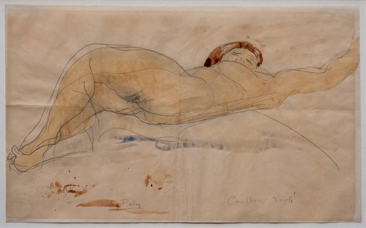 Mulher nua reclinada de Auguste Rodin