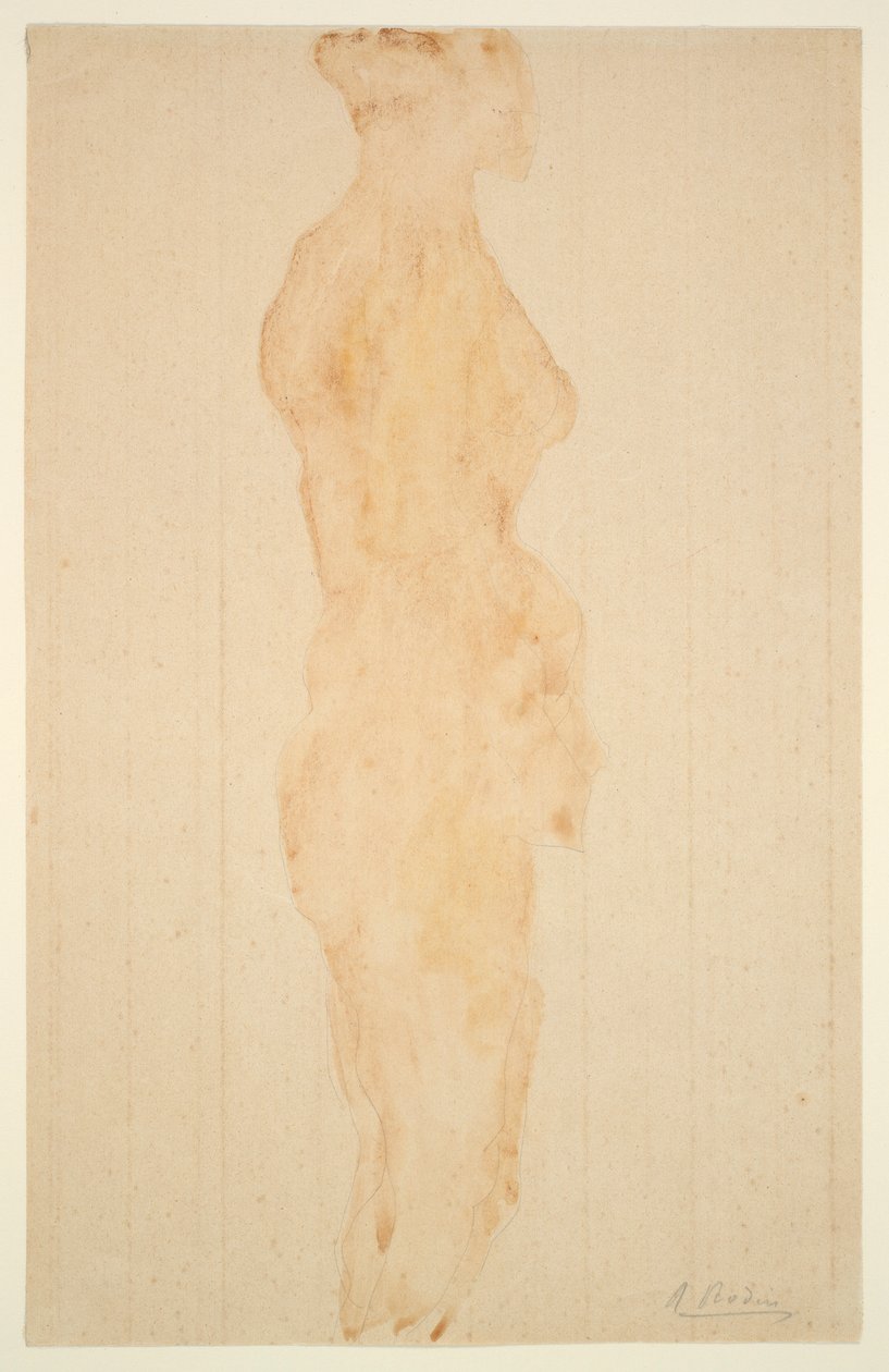 Nu em pé, Vista Lateral de Auguste Rodin