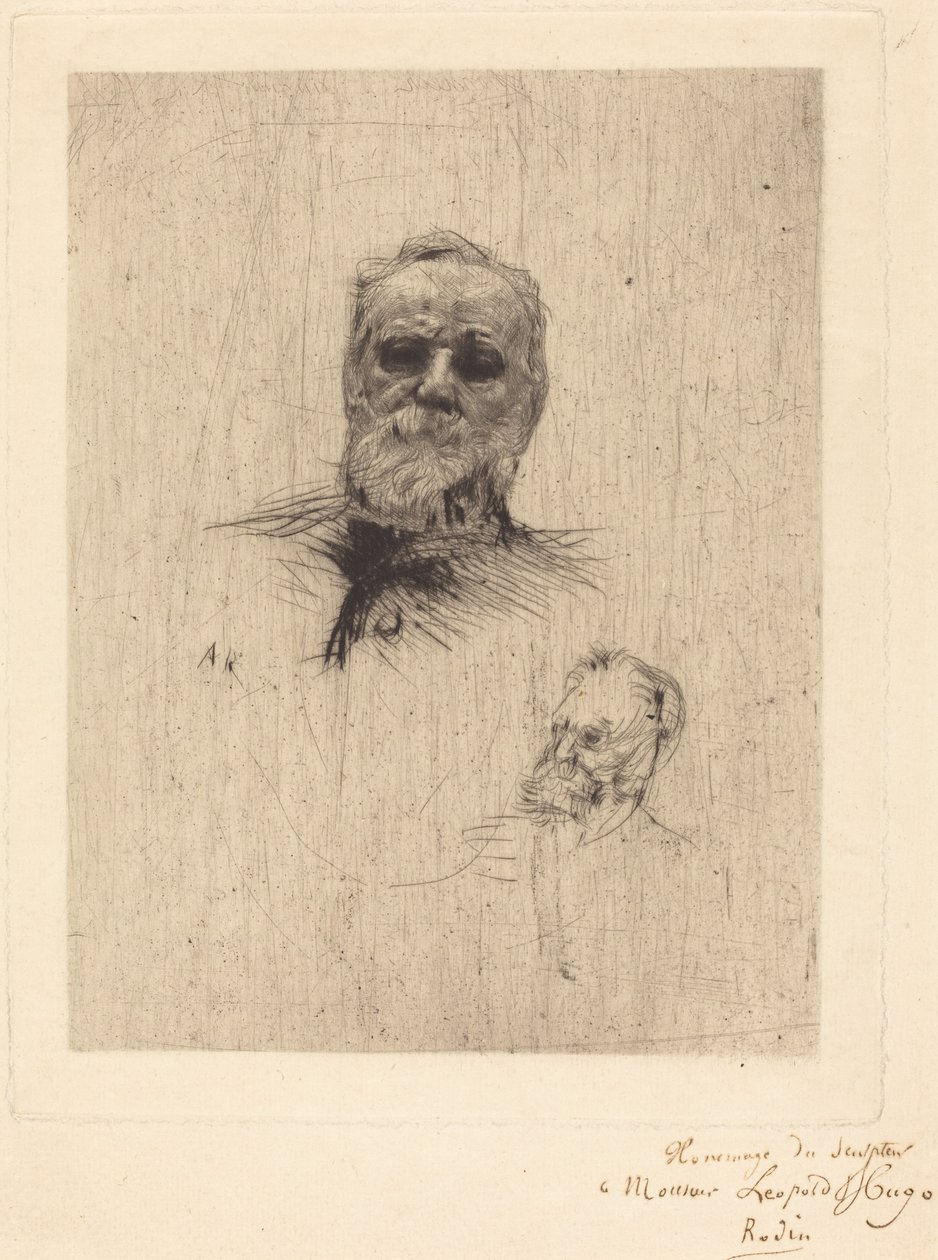 Victor Hugo, De Face, 1886. de Auguste Rodin
