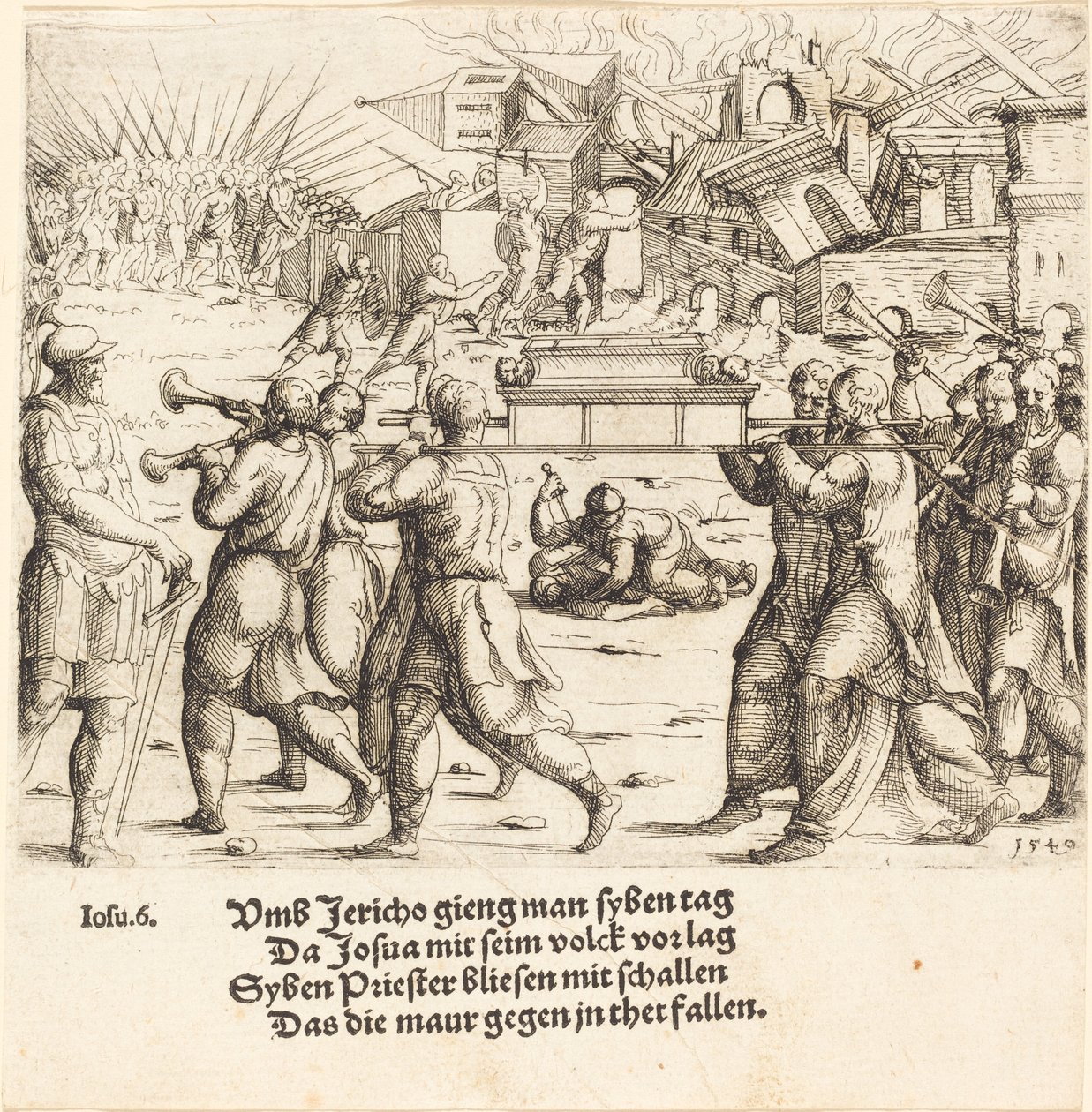 A Queda de Jericó de Augustin Hirschvogel