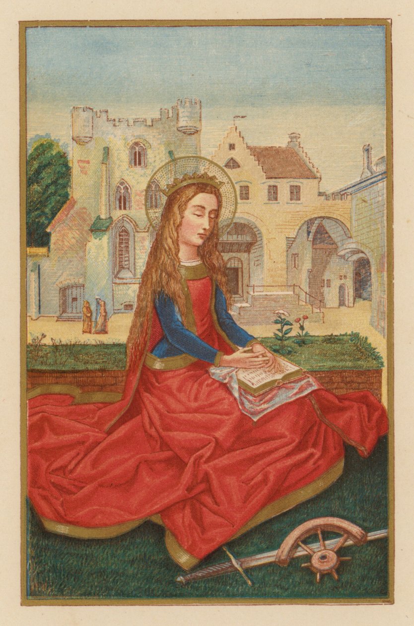 S Catharina Virg et Mart (chromolitho) de Austrian School