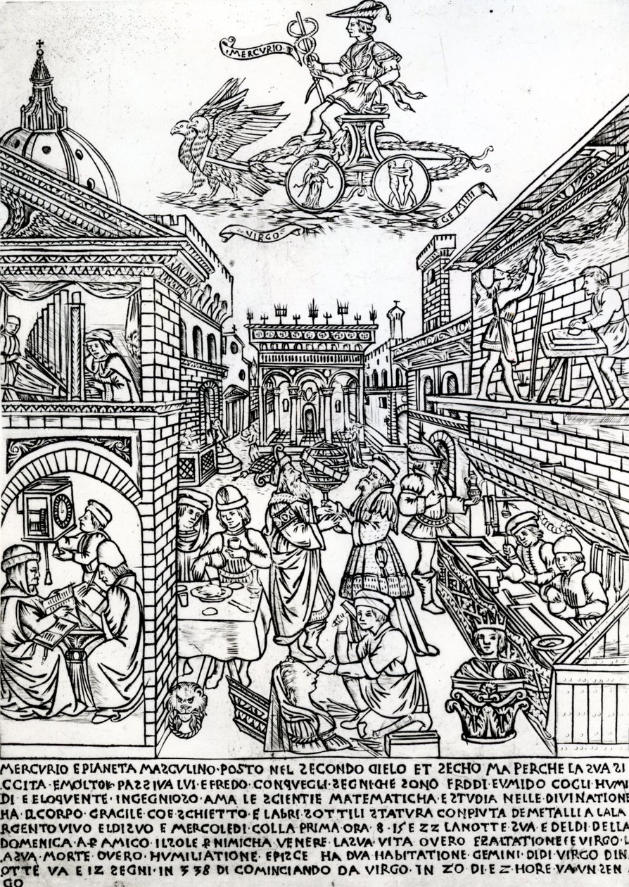 Mercúrio, c.1464 de Baccio Baldini