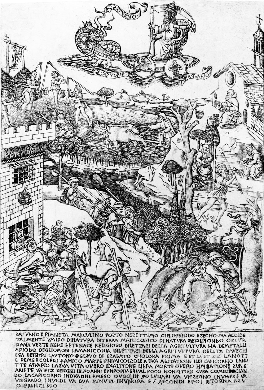 Saturno, c.1464 de Baccio Baldini