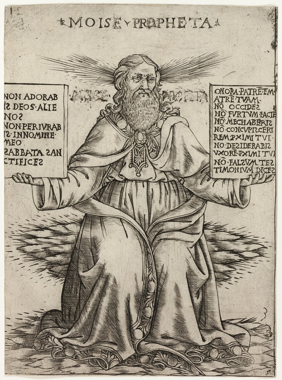O Profeta Moisés de Baccio Baldini