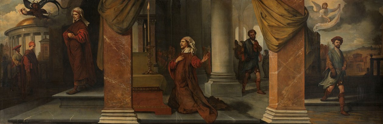 O fariseu e o publicano de Barent Fabritius