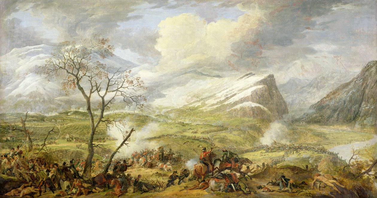 A Batalha de Rivoli no dia 14 de janeiro de 1797 de Baron Louis Albert Bacler d