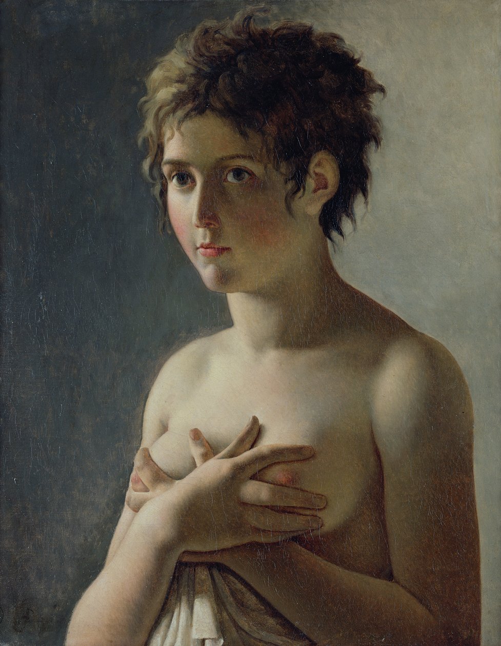 Retrato de uma jovem garota, 1812 de Baron Pierre Narcisse Guerin