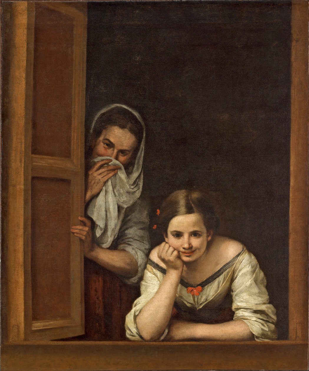 Mulheres da Galiza na Janela, c.1655-1660 de Bartolomé Esteban Murillo