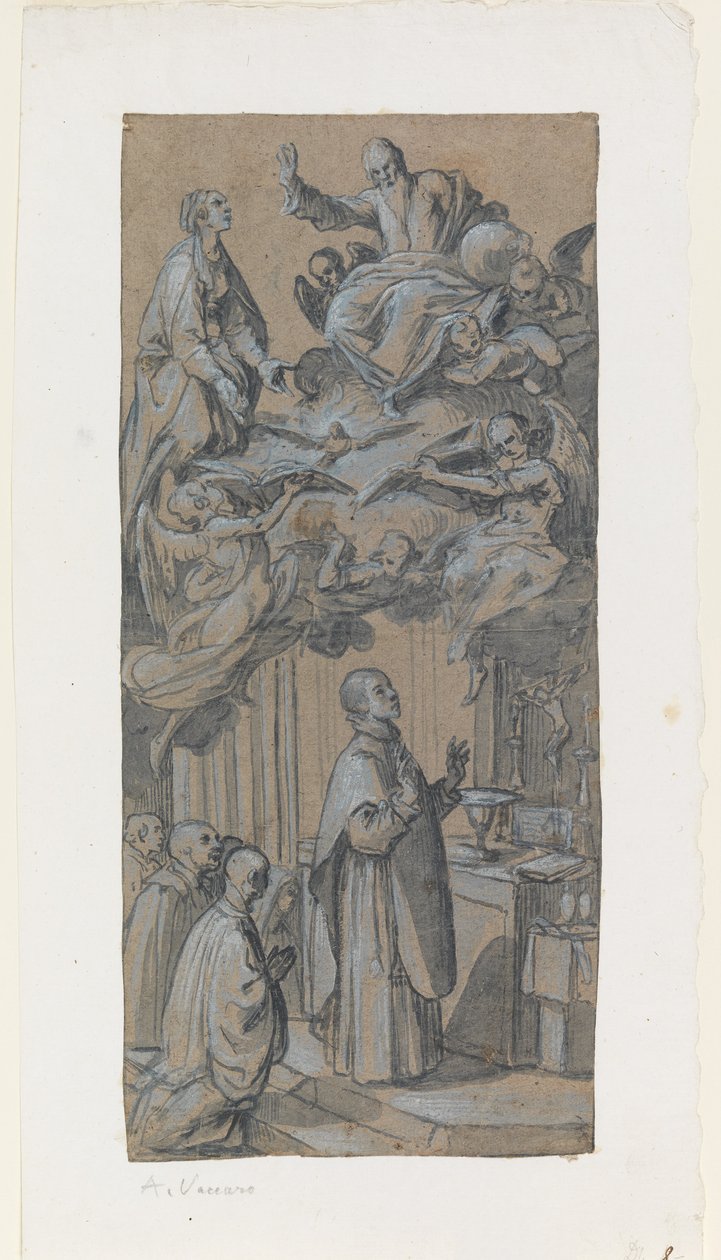 Visão durante uma missa de Belisario Corenzio