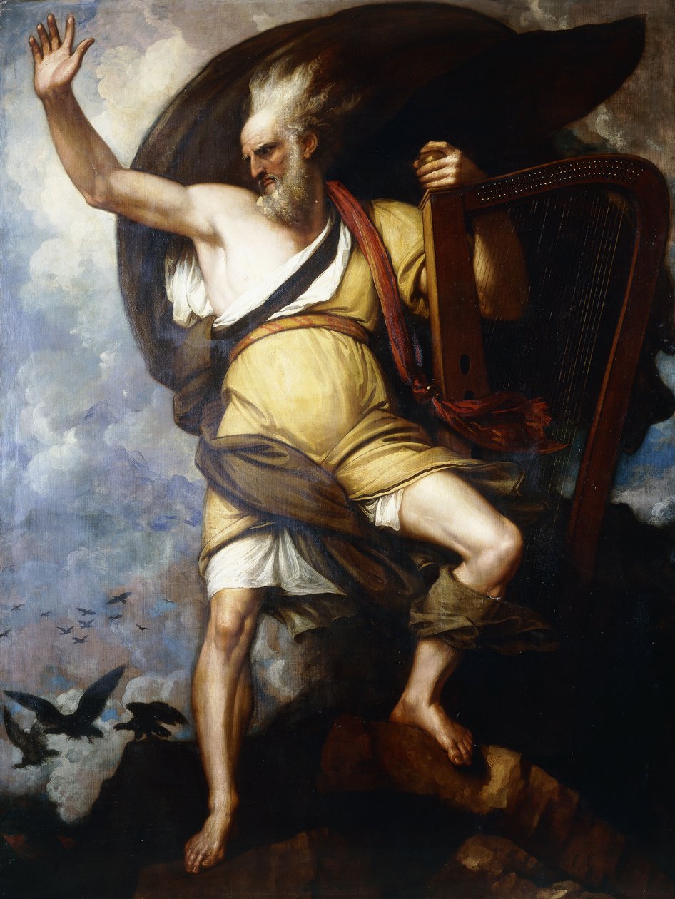 O Bardo, 1809 de Benjamin West