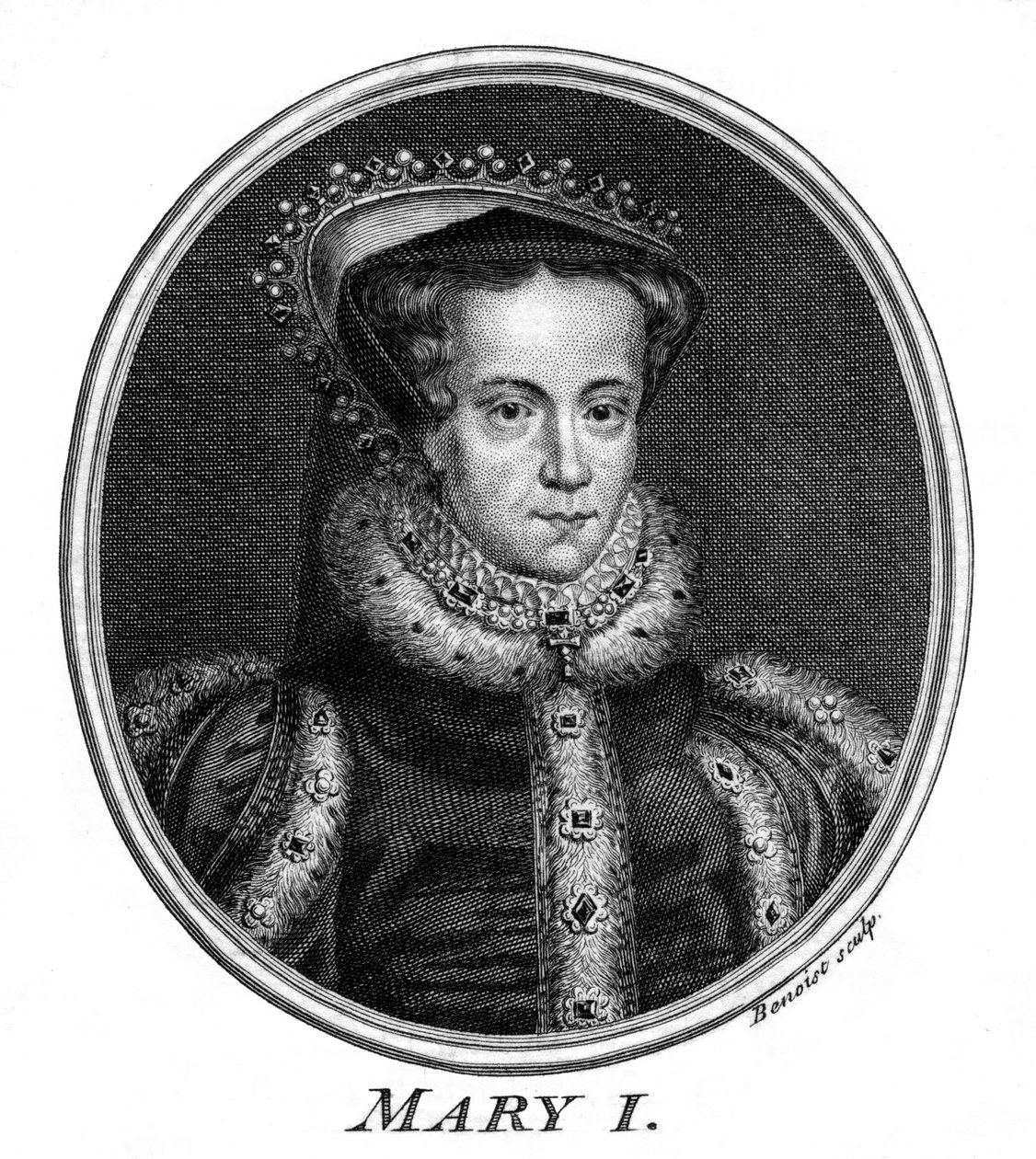 Rainha Maria I da Inglaterra. de Benoist