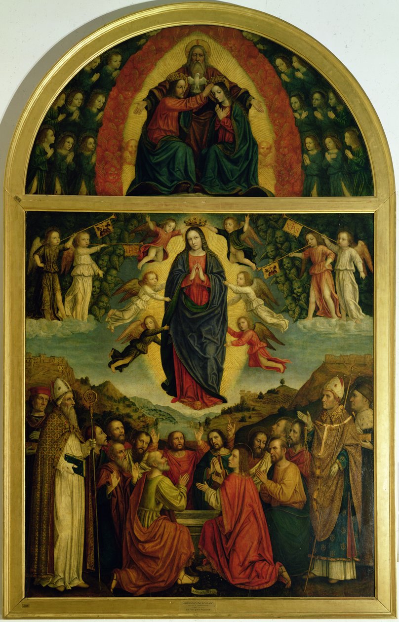 A Assunção da Virgem de Bernadino Bergognone