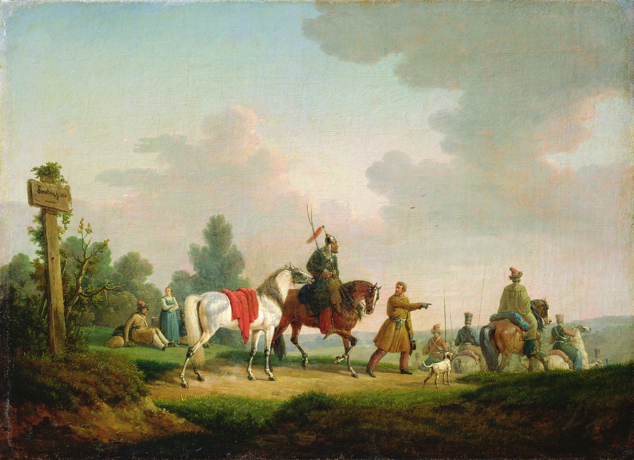 Os partidários em 1812, 1820 de Bernard Edouard Swebach