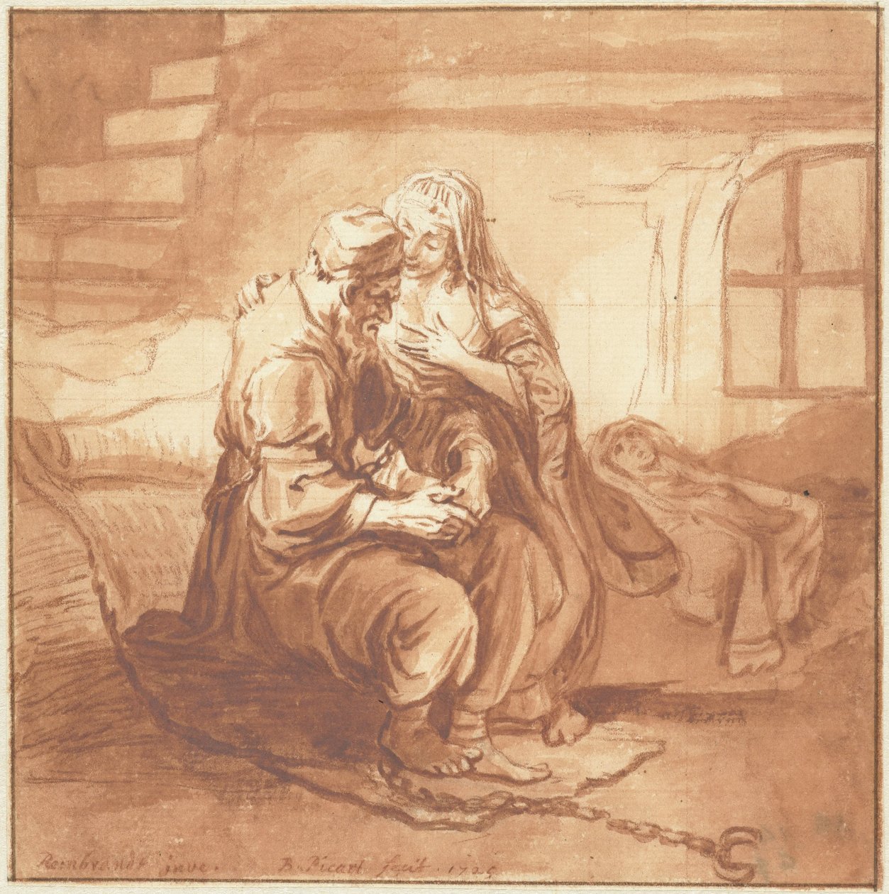 O amor da criança romana de Bernard Picart