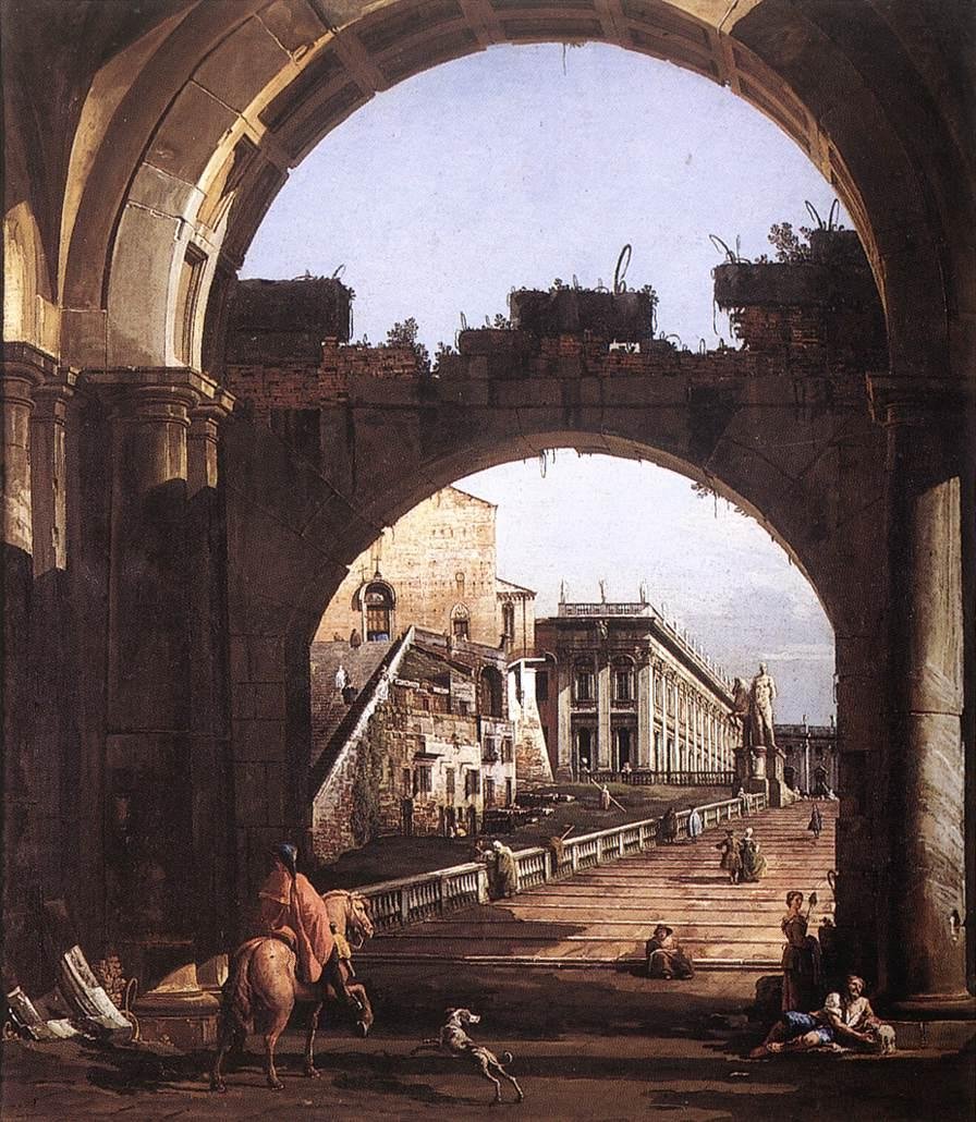 Capriccio do Capitólio de Bernardo Bellotto