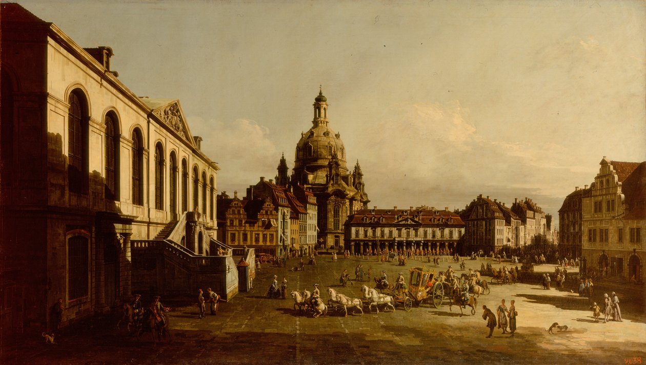 Neumarkt em Dresden de Bernardo Bellotto