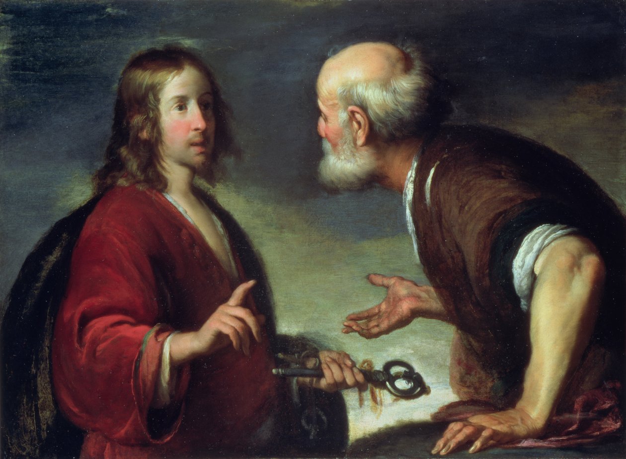 A entrega das chaves para São Pedro de Bernardo Strozzi