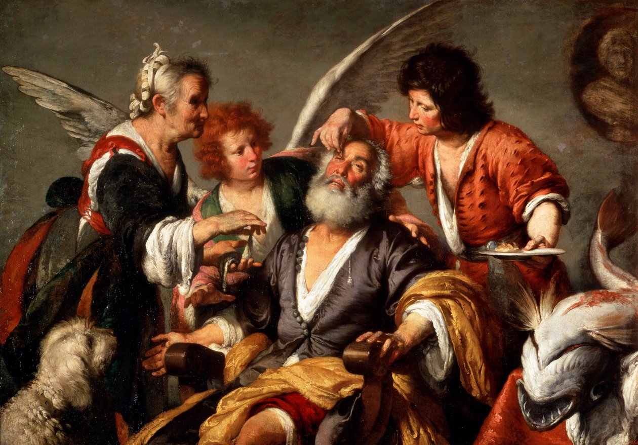 A cura de Tobit, c1635. de Bernardo Strozzi
