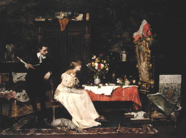 Artista no seu Estúdio de Bertelan Karlovsky