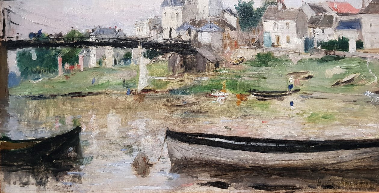 Barcos no rio Sena de Berthe Morisot