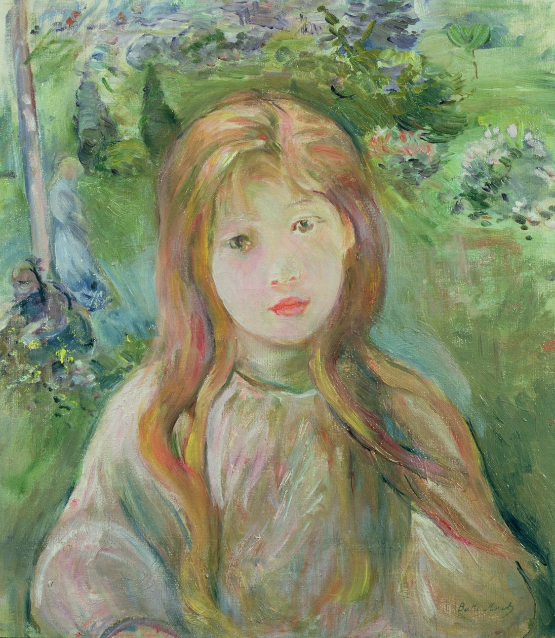 Menina em Mesnil, 1892 de Berthe Morisot