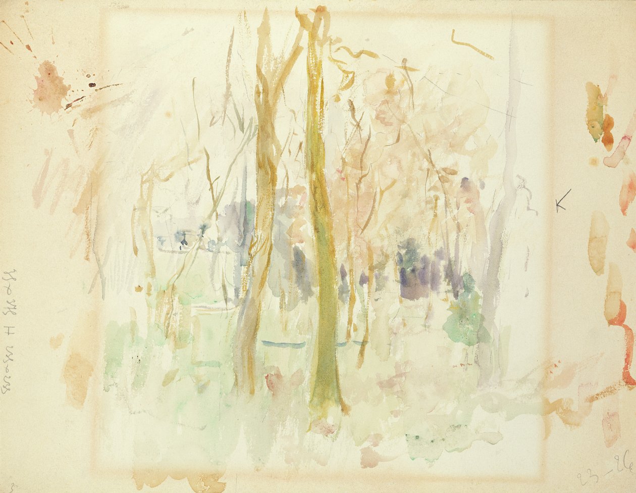 Árvores Vermelhas, 1885 de Berthe Morisot