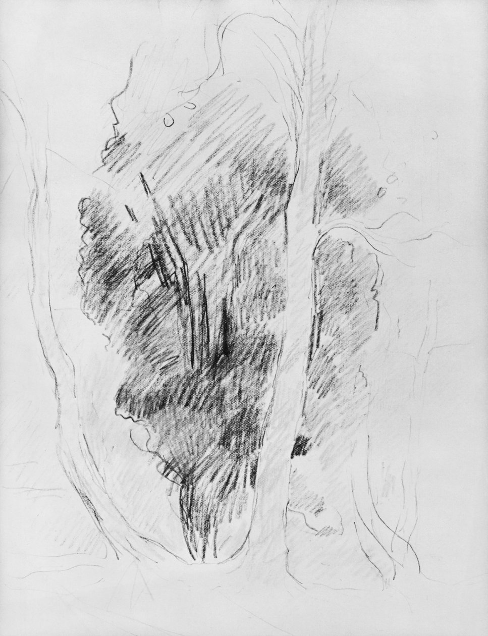Estudo de árvores, 1893 de Berthe Morisot