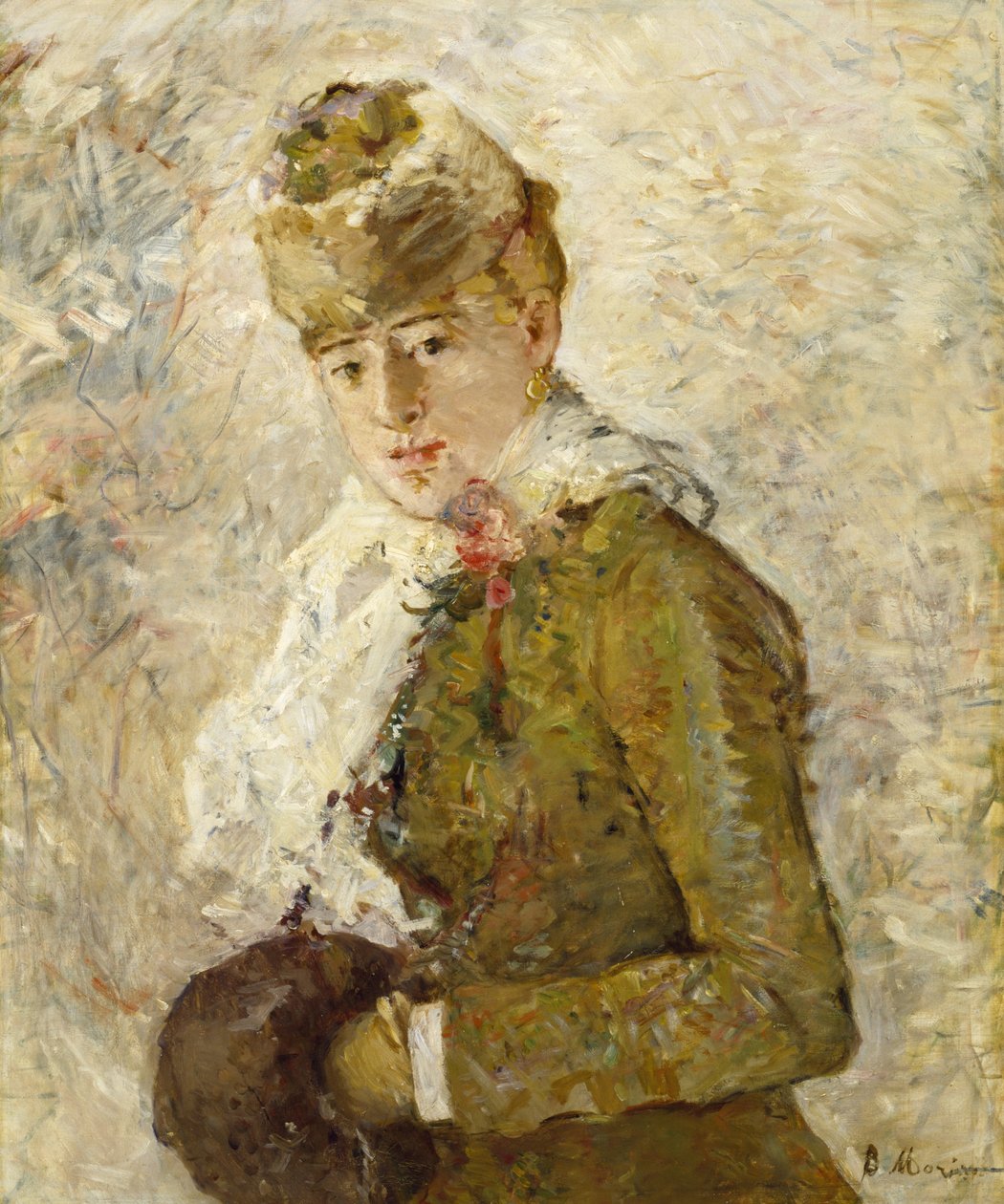 Inverno (Mulher com Muff) de Berthe Morisot
