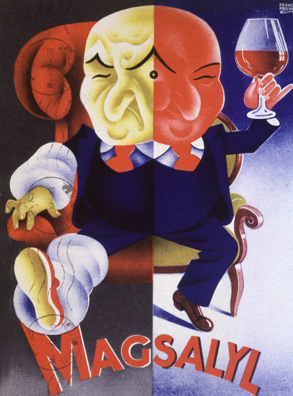 Magsalyl, remédio para gota (cartaz) de Bib