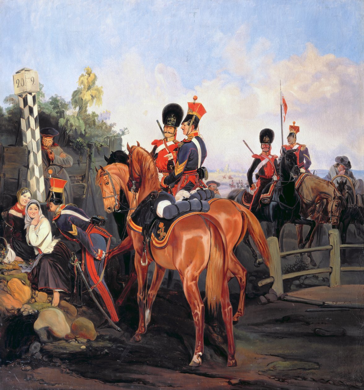 Na Pedra da Milha, 1859 de Bogdan Willewalde