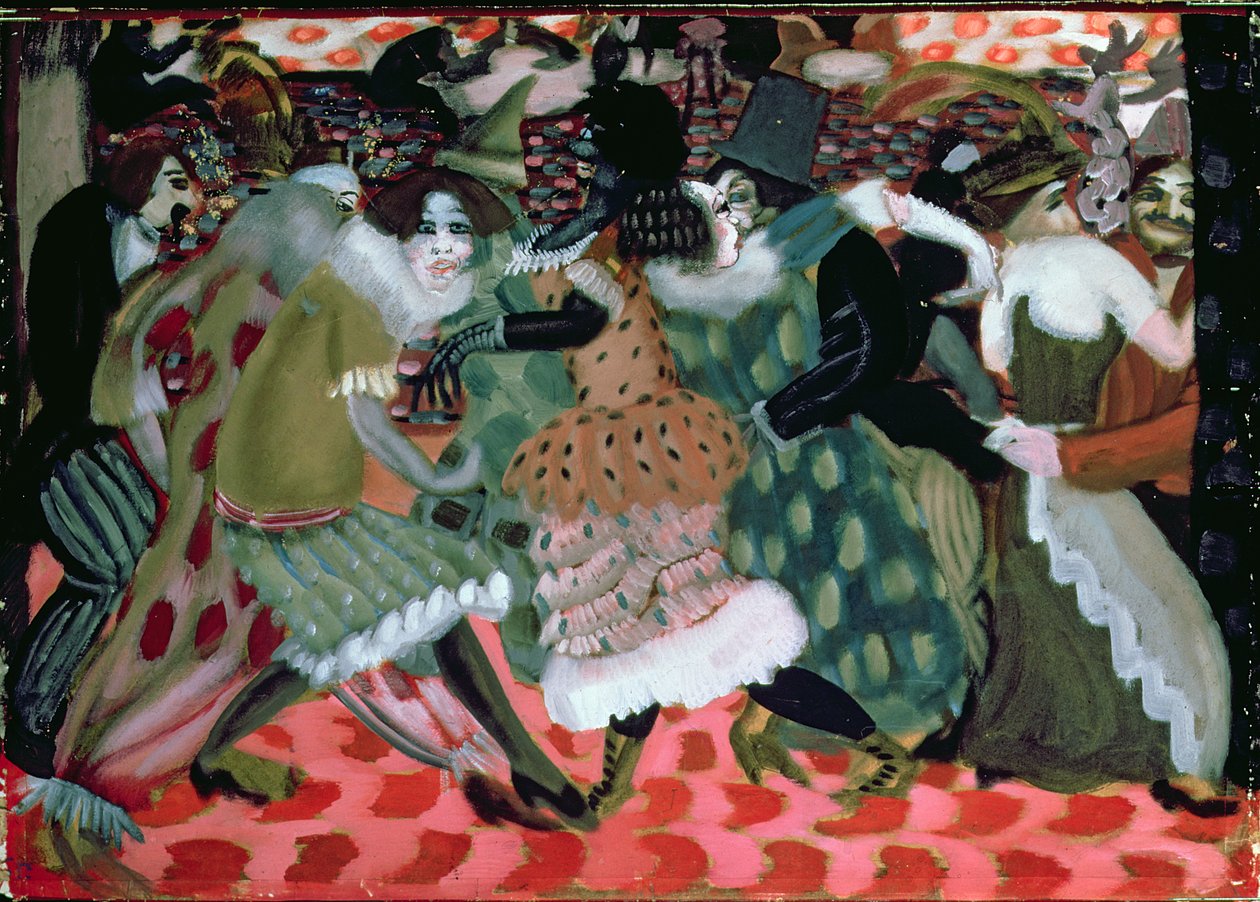 A sessão da morte em Paris, 1913 de Boris Dmitrievich Grigoriev