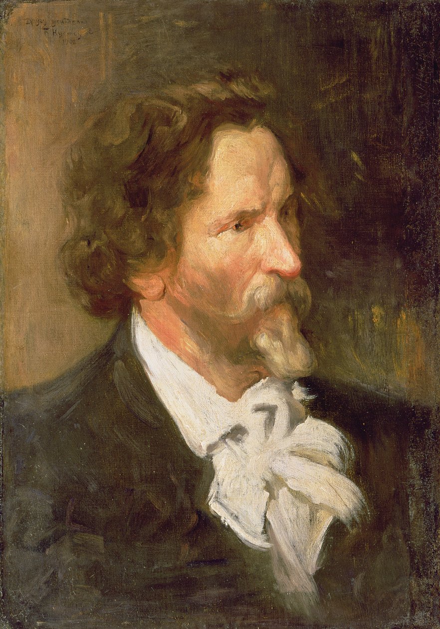Retrato de Ilya Repin (1844-1930), 1902 de Boris Mikhailovich Kustodiev