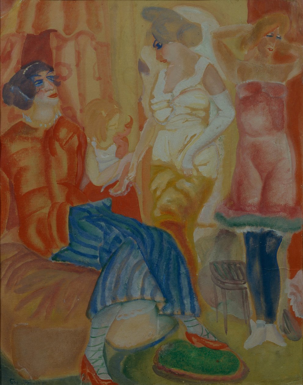Mulher, 1916 de Boris Dmitrievich Grigoriev
