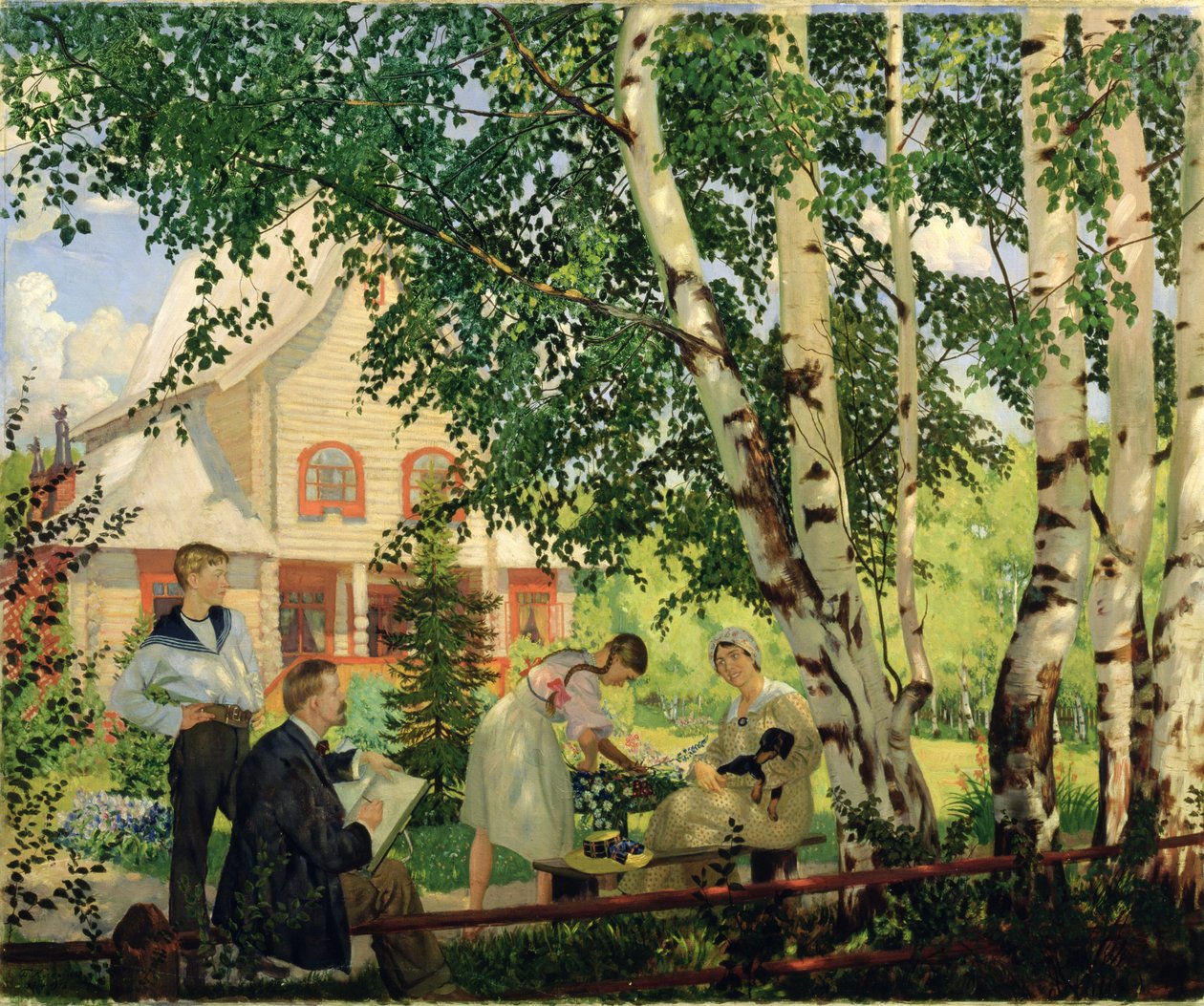 Em casa, 1914-1918 de Boris Mikhailovich Kustodiev