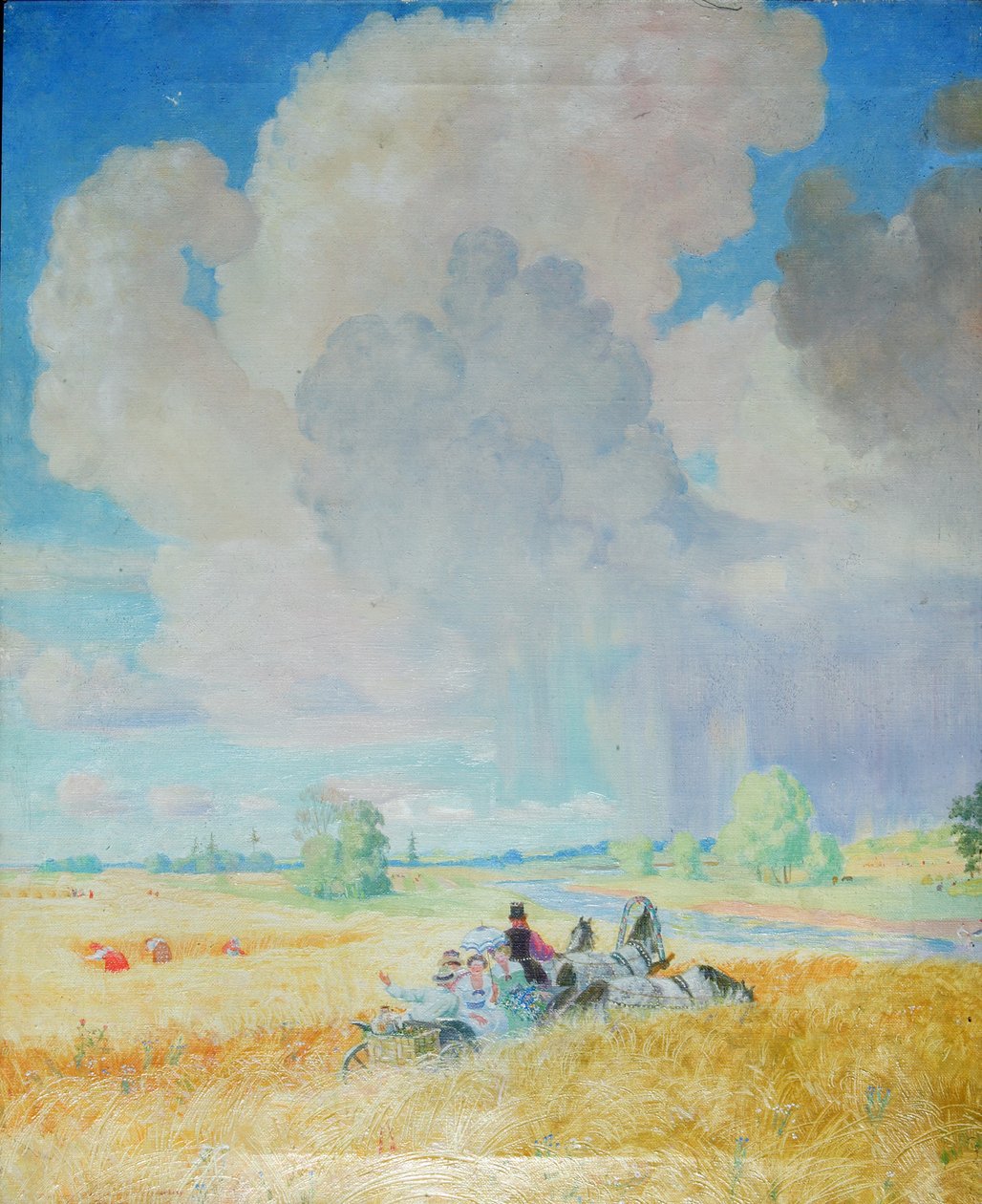 Verão de 1922 de Boris Mikhailovich Kustodiev