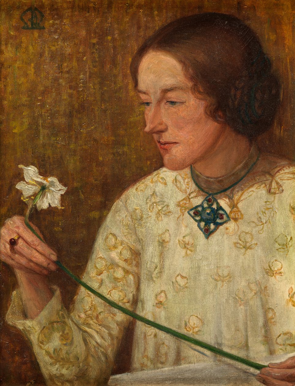 O Narciso (óleo sobre tela) de British School