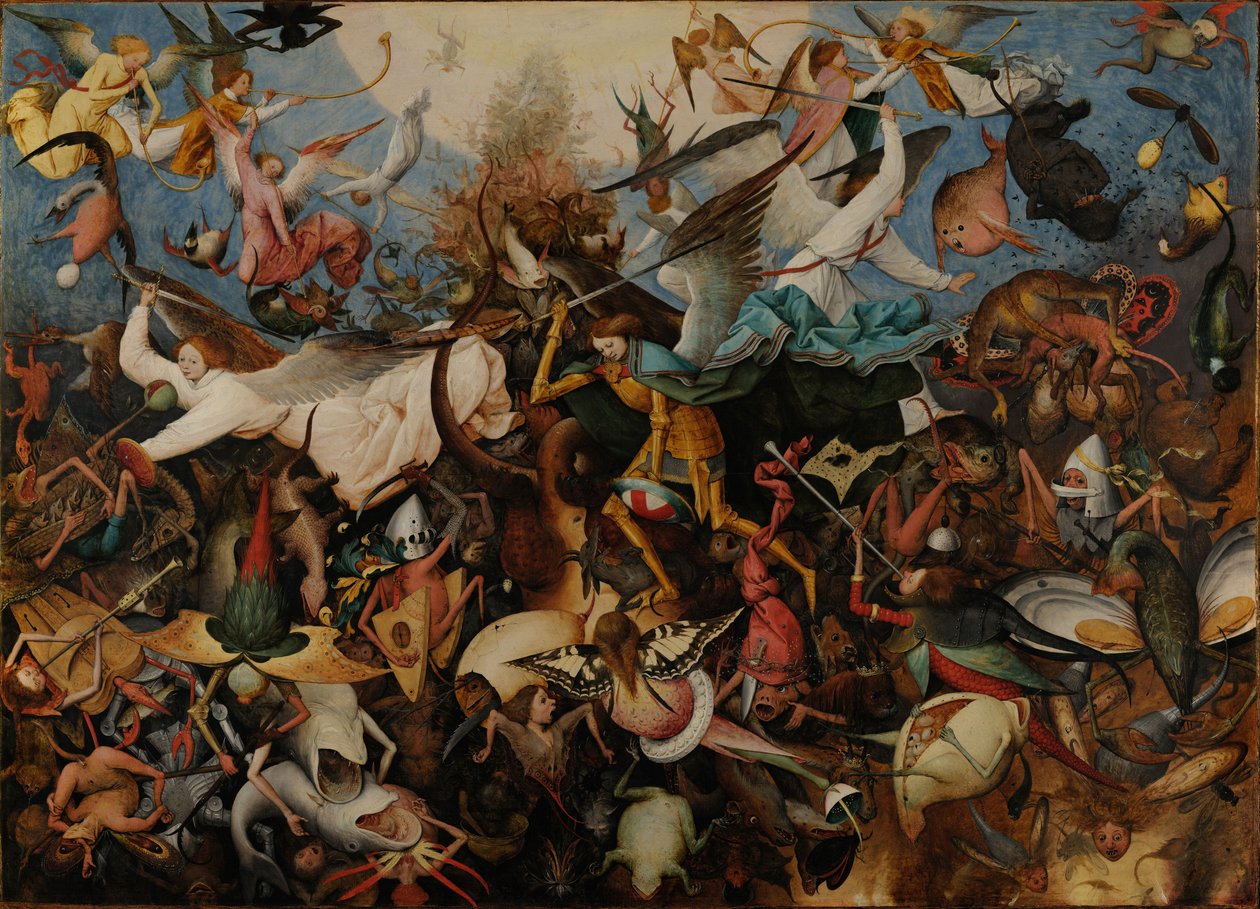 A Queda dos Anjos Rebeldes, 1562 de Bruegel