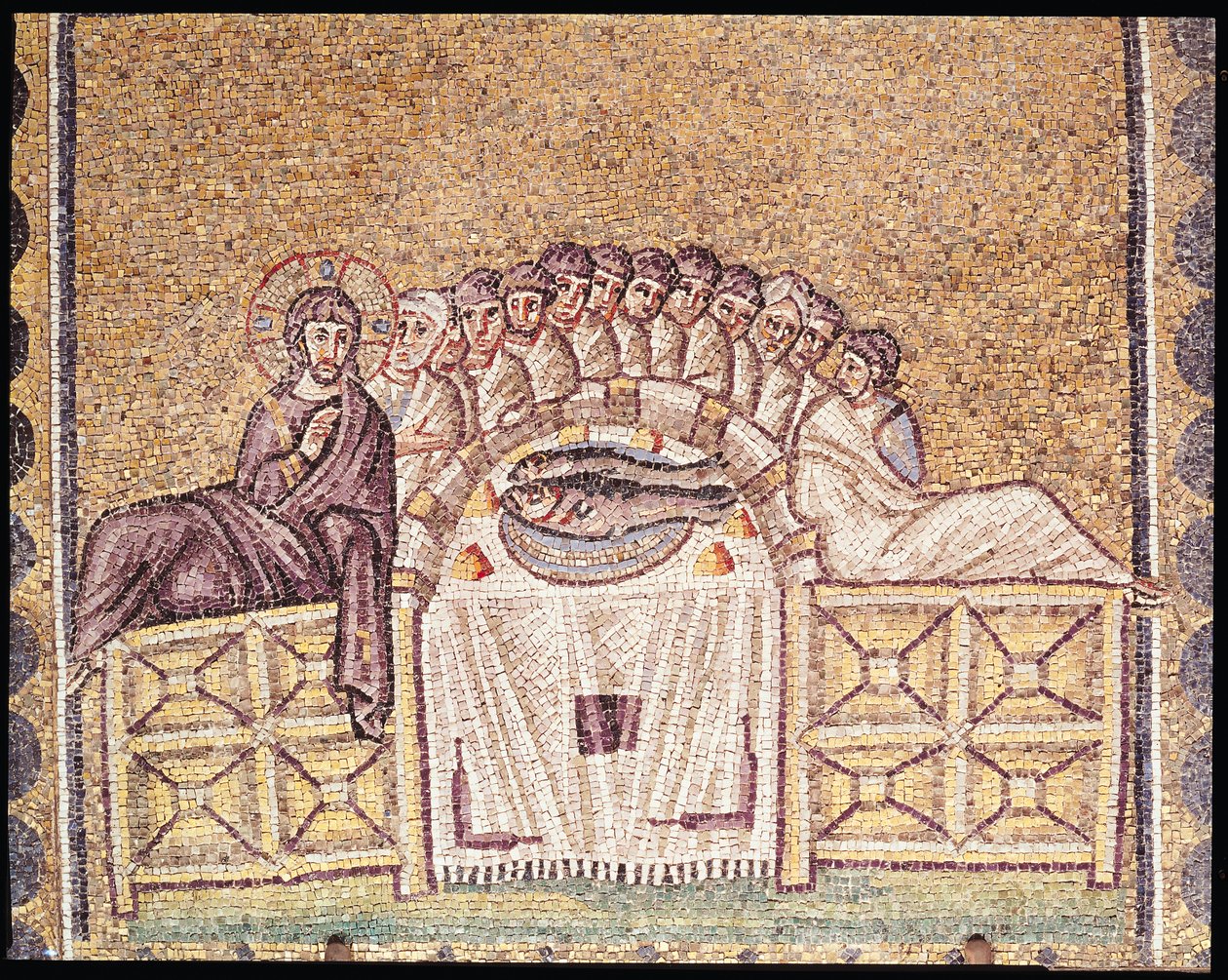 A Última Ceia (mosaico) de Byzantine School