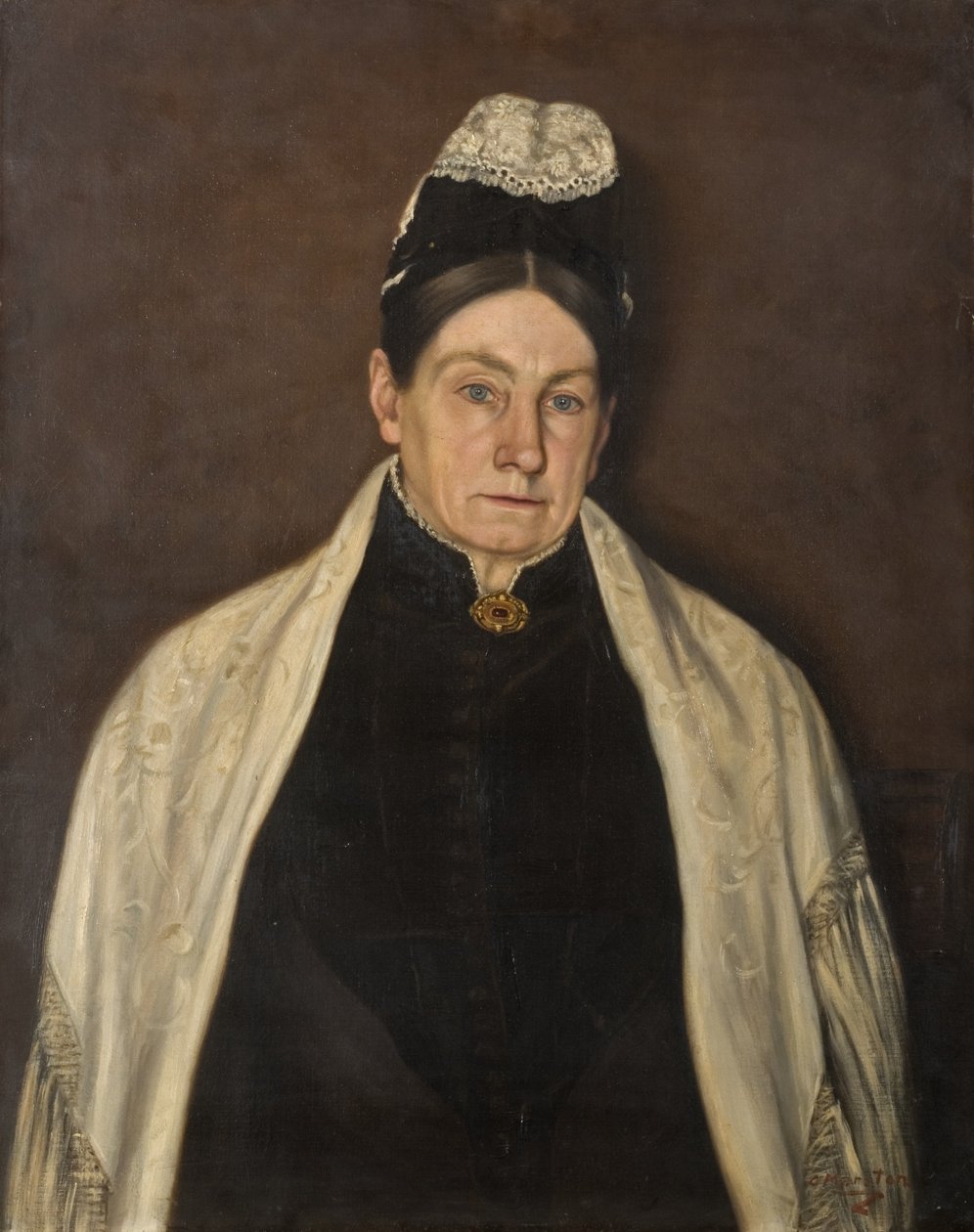 Retrato da velha senhora de C. Marston