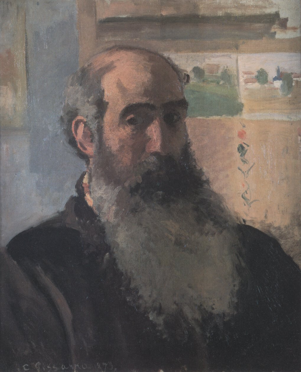 auto-retrato de Camille Jacob Pissarro