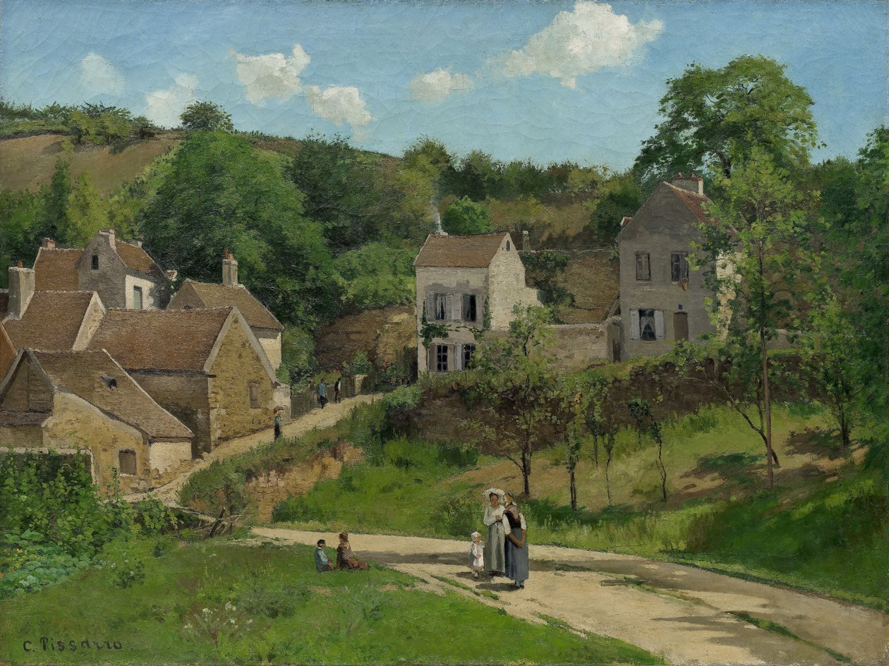 O eremitério em Pontoise de Camille Jacob Pissarro