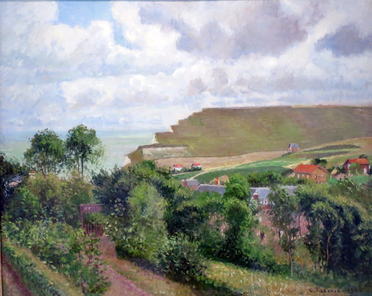 Vista, de, Berneval de Camille Jacob Pissarro