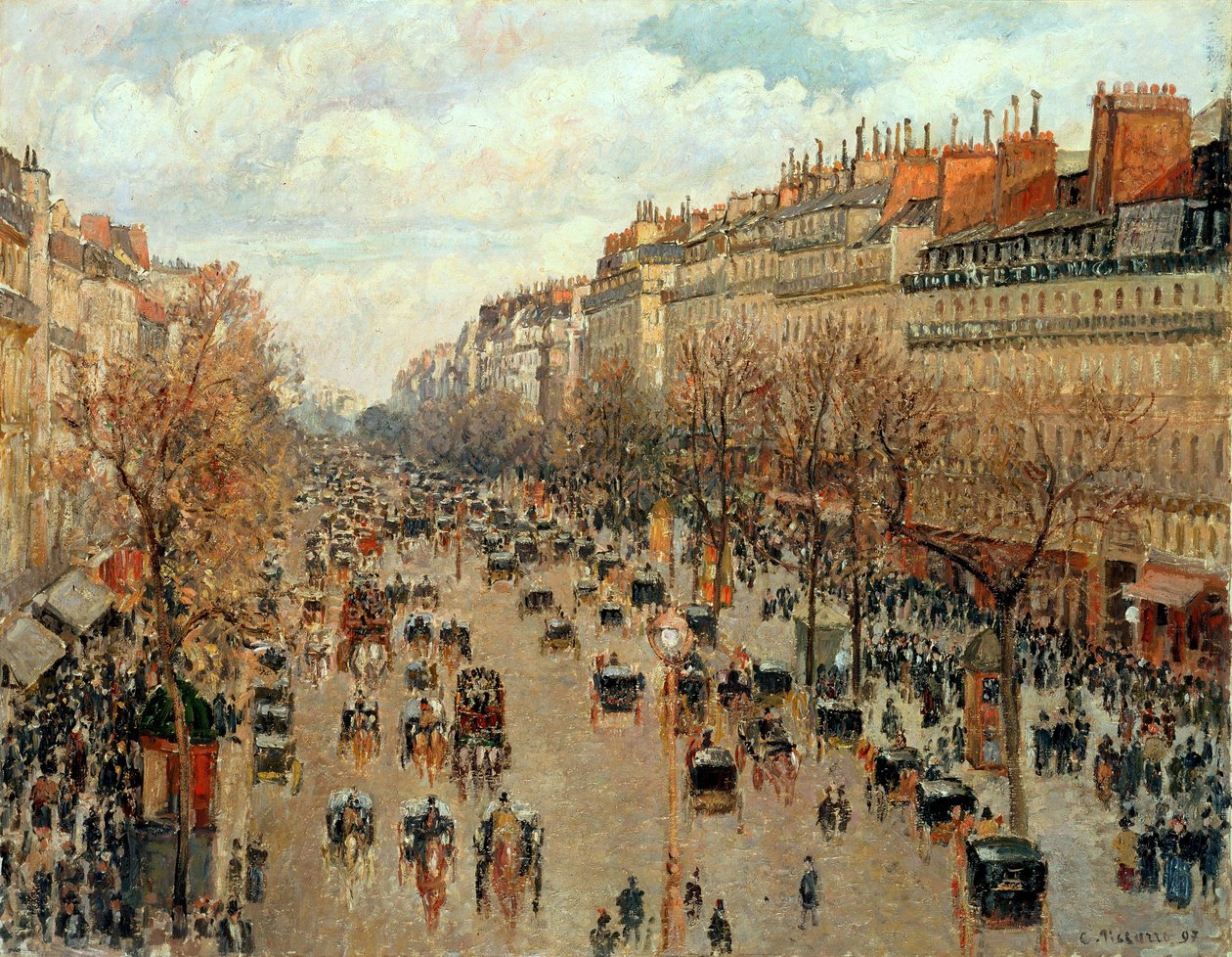 Boulevard Montmartre de Camille Jacob Pissarro