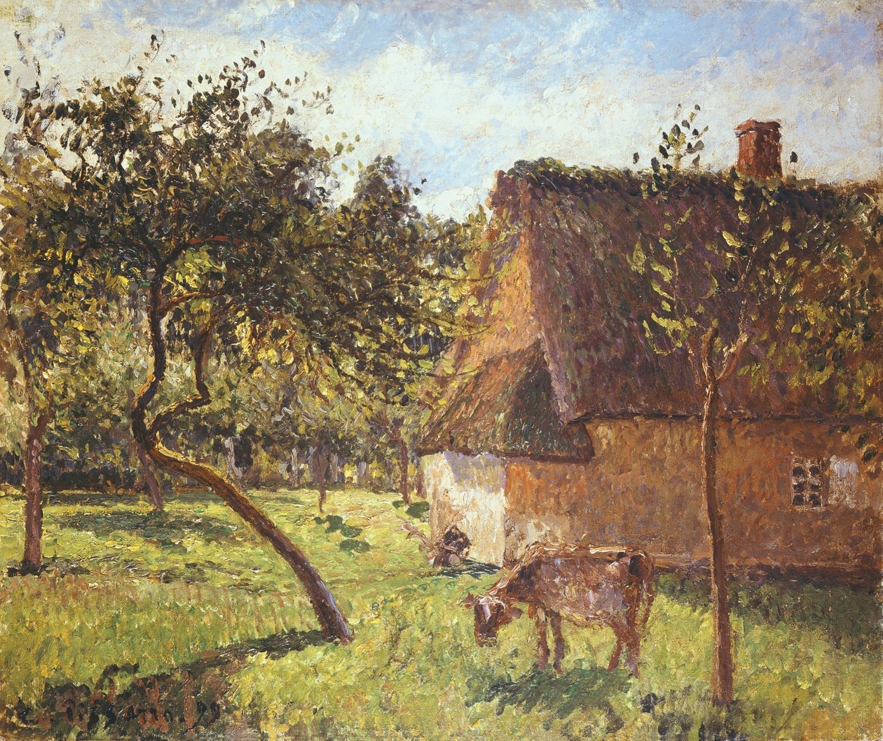 Campo em Varengeville, 1899 de Camille Jacob Pissarro