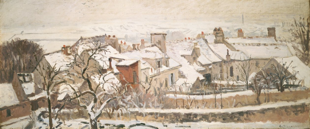 Inverno de 1872 de Camille Jacob Pissarro