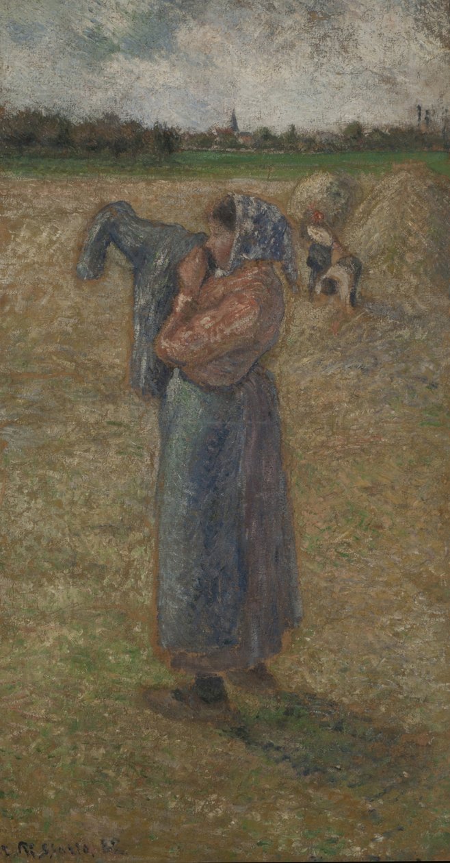 Mulher nos Campos, 1882. de Camille Pissarro