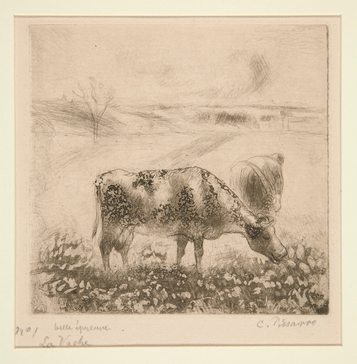 La Vache (A Vaca) de Camille Pissarro